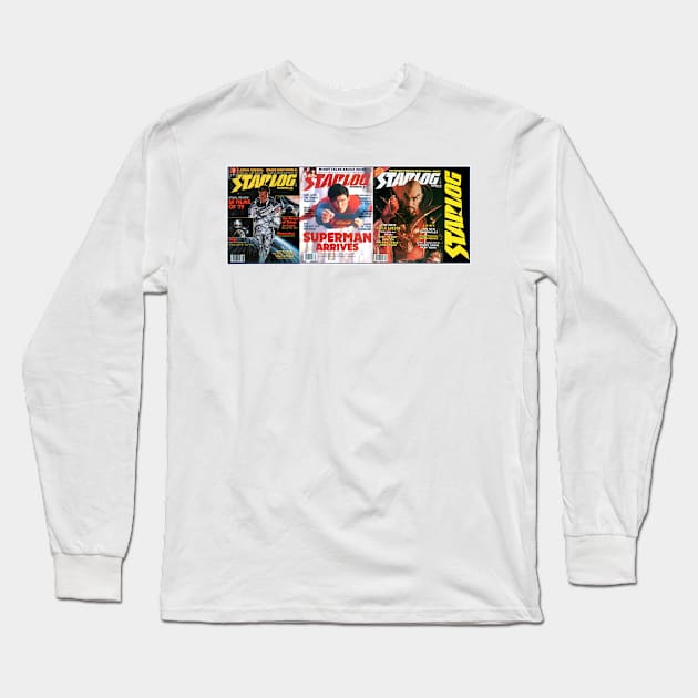 Classic Science Fiction Magazine Cover Series 6 Long Sleeve T-Shirt by Starbase79